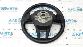 Audi A6 C8 19-25 steering wheel, black leather with gray stitching and heating, Sport, with buttons and paddles