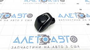 Toyota Venza 21-24 black leather gear knob with scratches