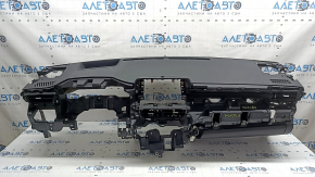 Toyota Venza 21-24 black dashboard panel without AIRBAG, with projection, deflectors and glove compartment, scratches