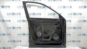 Bare front left door for an Audi Q5 80A 18-24 with a door stop, black LY9B, dents