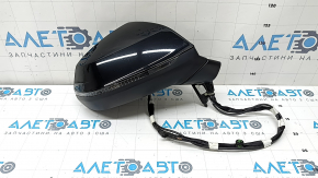 Right side mirror assembly for Audi Q5 80A 18-24V 15+4 pins, black, turn signal, auto-dimming, heated, BSM, camera