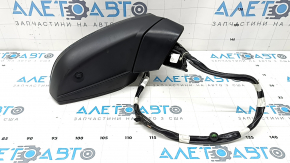 Right side mirror assembly for Audi Q5 80A 18-24V 15+4 pins, black, turn signal, auto-dimming, heated, BSM, camera