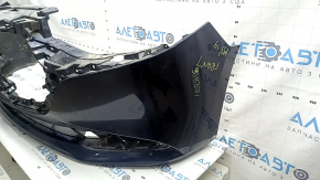 Front bumper, bare, Mazda 3 19-26 4d, blue, scratches, pressed