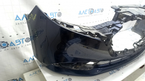 Front bumper, bare, Mazda 3 19-26 4d, blue, scratches, pressed