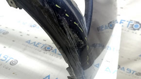 Front bumper, bare, Mazda 3 19-26 4d, blue, scratches, pressed