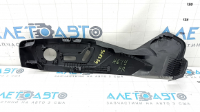 Audi A6 C8 19-25 right side passenger seat control trim panel, black, scratches