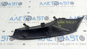 Left front bumper cover for Mazda 3 19-22 4D, gloss black, Japan built, chips