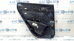 Door trim panel rear right Audi Q5 80A 21-24 black, armrest and insert gray leather, with overlays, with handle, worn