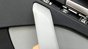 Door trim panel rear right Audi Q5 80A 21-24 black, armrest and insert gray leather, with overlays, with handle, worn