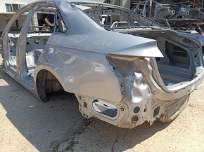 Quarter wing rear left Audi A4 B9 17-19 on the body, silver, butt