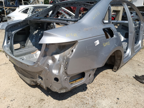 Quarter wing rear right Audi A4 B9 17-19 on the body, silver, bumpers