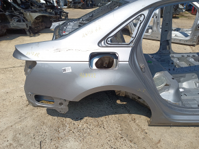 Quarter wing rear right Audi A4 B9 17-19 on the body, silver, bumpers