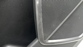 Door trim panel rear left Audi Q5 80A 21-24 black, armrest and insert gray leather, with overlays, with handle, tear, dents, scratches