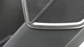 Door trim panel rear left Audi Q5 80A 21-24 black, armrest and insert gray leather, with overlays, with handle, tear, dents, scratches