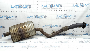 Audi A4 B9 17-25 2.0T Type 2 exhaust pipe, mesh torn, rusty