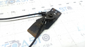 Audi A4 B9 17-25 hood release handle bracket with cables, rusty