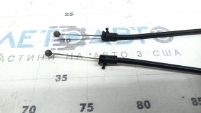 Audi A4 B9 17-25 hood release handle bracket with cables, rusty