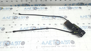 Audi A4 B9 17-25 hood release handle bracket with cables, rusty