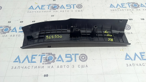 Rear left door sill trim for Mazda 3 19-26, black, Japan built, scratches
