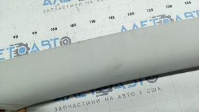 Upper right front pillar trim for Mazda 3 19-26, gray, fabric, dry-cleanable