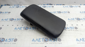 Mazda 3 center console armrest 19-22 Japan built, black leather, brown stitching