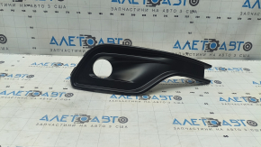Right bumper grille for Jeep Compass 22-26, gloss black, halogen fog lights
