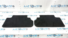 Set of fabric floor mats for Audi Q5 80A 18-24 black, cleanable, melted at the rear