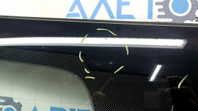 Mazda 3 19-23 windshield with camera and rain sensor, Japan built, air vents along the edge, chips, scratches