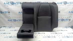 Left rear seat back for Mazda 3 19-21 4d, black leather, brown stitching, with armrest, without headrests