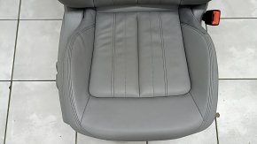 Audi Q5 80A 21-24 passenger seat with airbag, electric, heated, gray leather, Standard, cleanable, stretched mesh