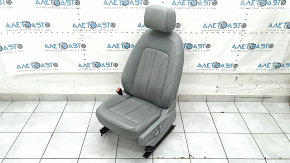 Driver's seat for Audi Q5 80A 21-24 with airbag, electric, heated, gray leather, Standard, worn, scratches, needs cleaning