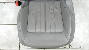 Driver's seat for Audi Q5 80A 21-24 with airbag, electric, heated, gray leather, Standard, worn, scratches, needs cleaning