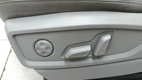 Driver's seat for Audi Q5 80A 21-24 with airbag, electric, heated, gray leather, Standard, worn, scratches, needs cleaning
