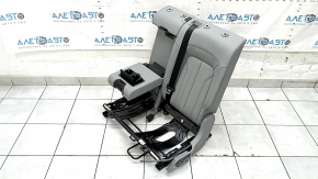 Backrest of the rear row of seats, 2nd row, left, Audi Q5 80A 21-24, gray leather, Standard, with belt and armrest, heated, mechanical, worn