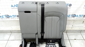 Backrest of the rear row of seats, 2nd row, left, Audi Q5 80A 21-24, gray leather, Standard, with belt and armrest, heated, mechanical, worn