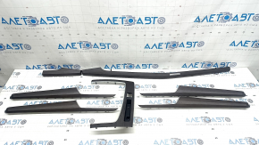 Set of interior trims for the Audi Q5 80A 21-24 in dark wood grain, quattro
