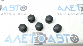 Wheel bolt cap plugs (5 pcs) for Audi Q5 80A 18-24 gray