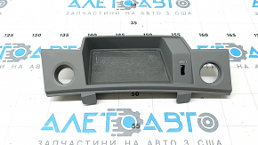 Front center console trim for the start/stop button on an Audi Q5 80A 18-24, gray, crack in the mount, scratches