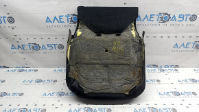 Mazda 3 19-22 passenger seat cushion upholstery, black leather, brown stitching