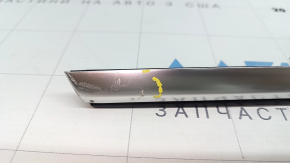 Door-glass molding, central rear left, Audi Q5 80A 20-24, chrome, scratches, bent