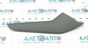 Audi Q5 80A 18-24 center console trim, upper right side, gray leather with gray stitching