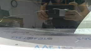 Rear window of VW Jetta 21-26, tinted, glued, swollen