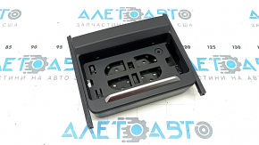 Audi Q5 80A 18-24 black center console cup holder insert for wireless charging, scratches