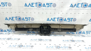 Upper center grille molding for a Honda Accord 18-20, light chrome, with mounting and emblem, chips, broken mountings