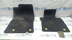 Set of black fabric floor mats for Mazda 3 19-23, ready for cleaning