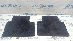 Set of black fabric floor mats for Mazda 3 19-23, ready for cleaning