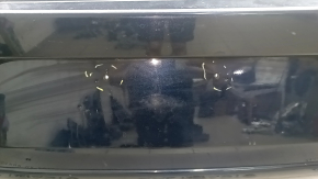 Naked rear bumper Mazda 3 19-26 4d, blue, non-factory holes, missing fragment, crack