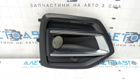 Front bumper grille right Audi Q5 80A 21-24 with chrome, black matte
