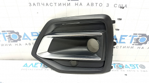 Left front bumper grille for Audi Q5 80A 21-24 with chrome, matte black