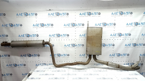 VW Jetta 22-26 1.5T exhaust manifold assembly, resonator with barrel, flattened